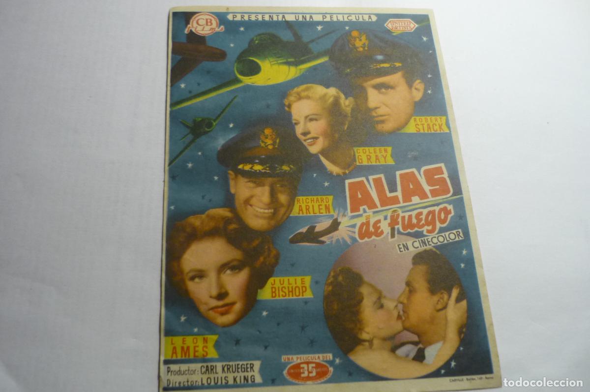 Cine: PROGRAMA ALAS DE FUEGO.-ROBERT STACK PUBLICIDAD CENTRO.-VENDRELL - Foto 1