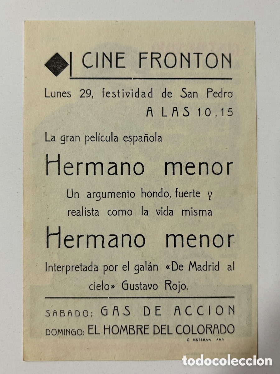 Cine: Programa hermano menor Gustavo Rojo con publicidad cine front&oacute;n A20 - Foto 2