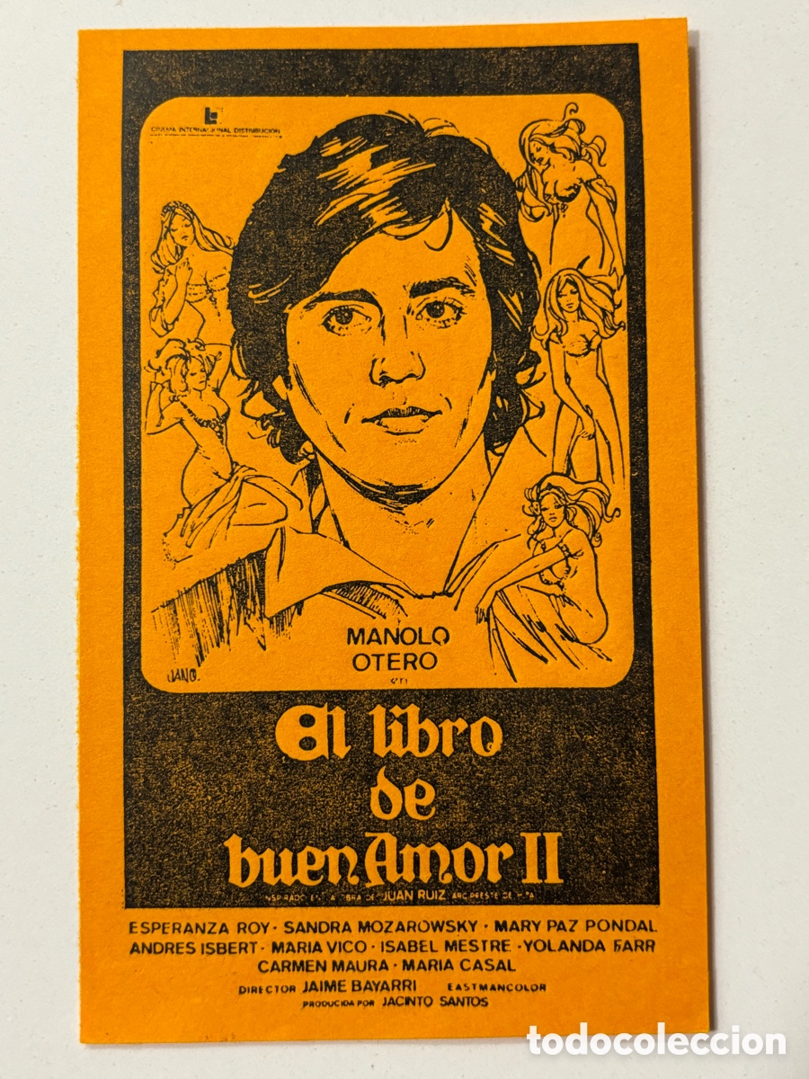 Cine: Programa el libro de buen amor II Manolo otero esperanza roy A20 - Foto 1