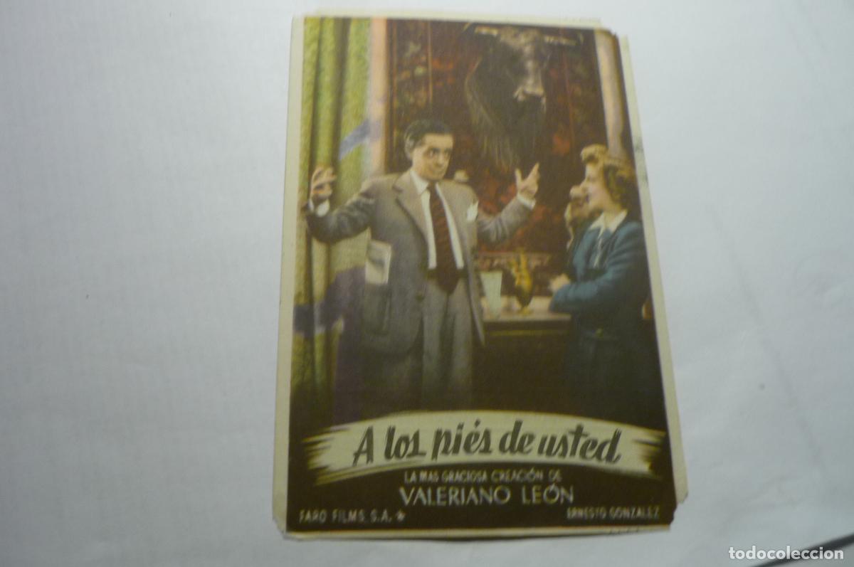 Cine: programa a los pies de usted valeriano leon publicidad - Foto 1