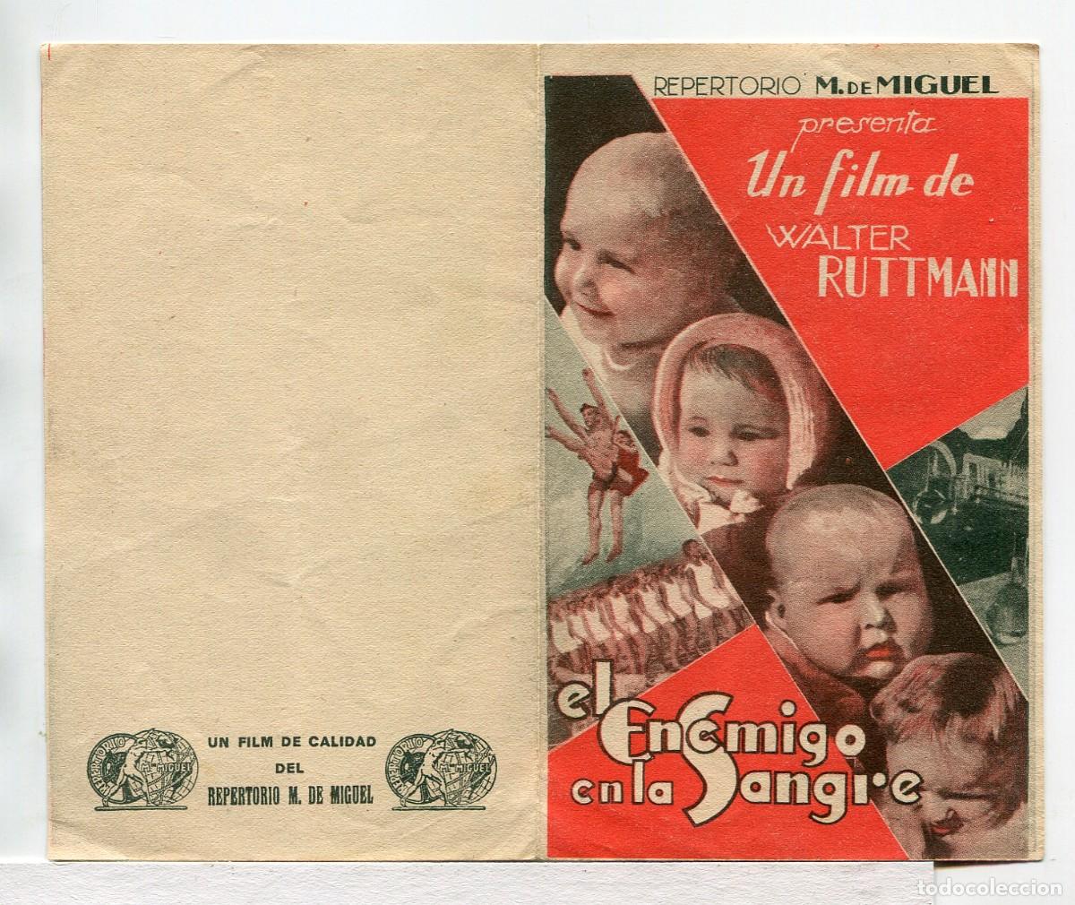 Cine: EL ENEMIGO EN LA SANGRE, de Walter Ruttmann. - Foto 1