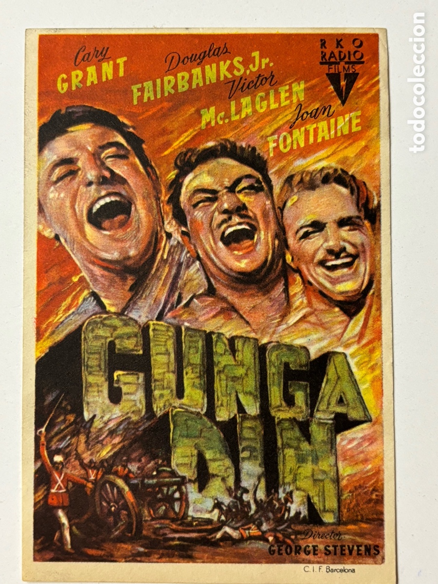 Cine: Programa Gunga din Cary Grant con publicidad cine imperial A21 - Foto 1