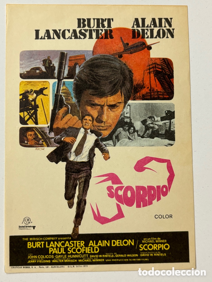 Cine: Programa Scorpio Burt Alain Delon A21 - Foto 1