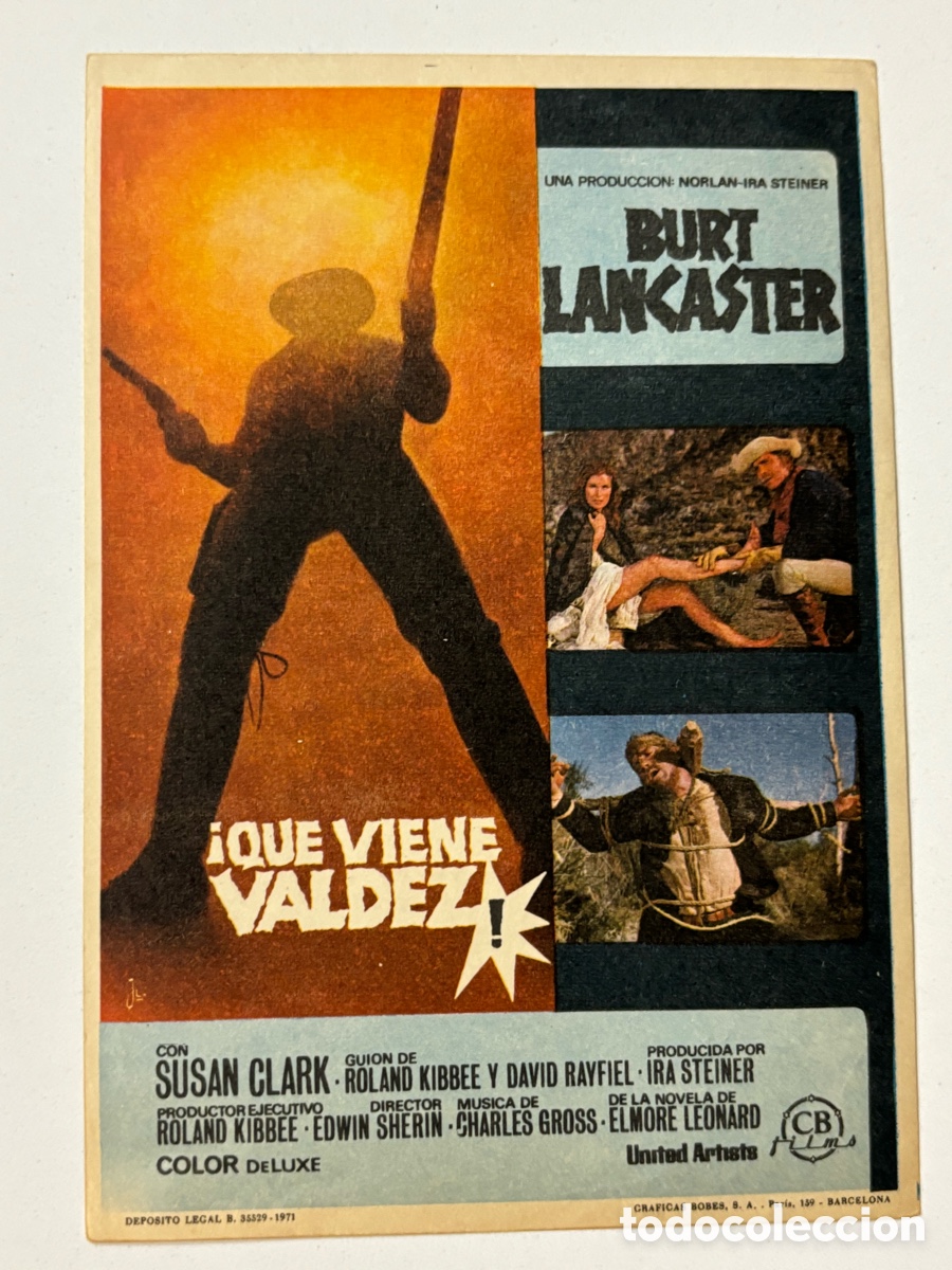 Cine: Programa que viene valdez Burt lancaster A21 - Foto 1