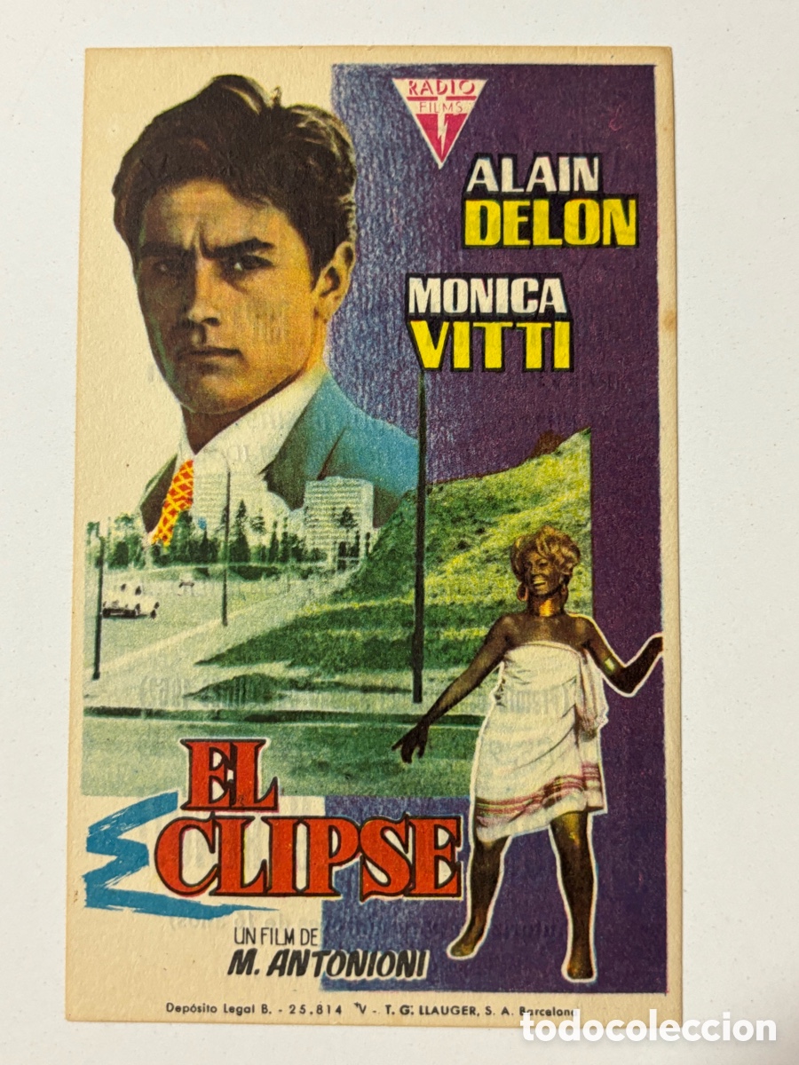 Cine: Programa el eclipse Alain Delon con publicidad teatro Pereda Santander A21 - Foto 1