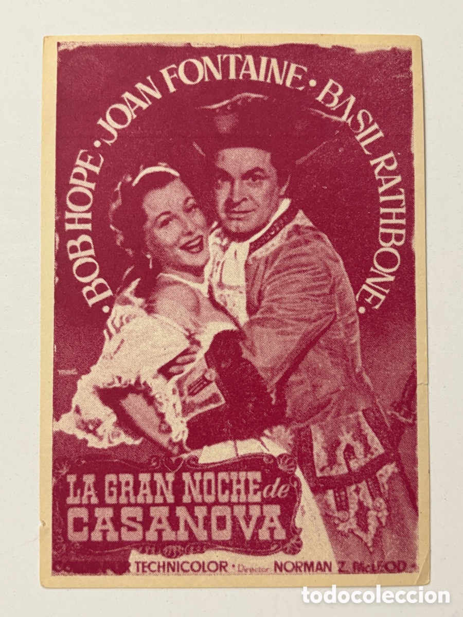 Cine: Programa la gran noche de casanova Bob hope A21 - Foto 1