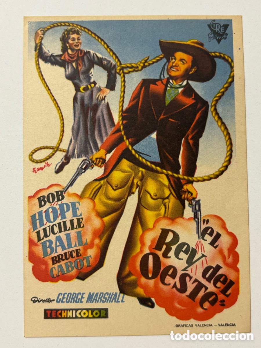 Cine: Programa el rey del oeste Bob hope A21 - Foto 1