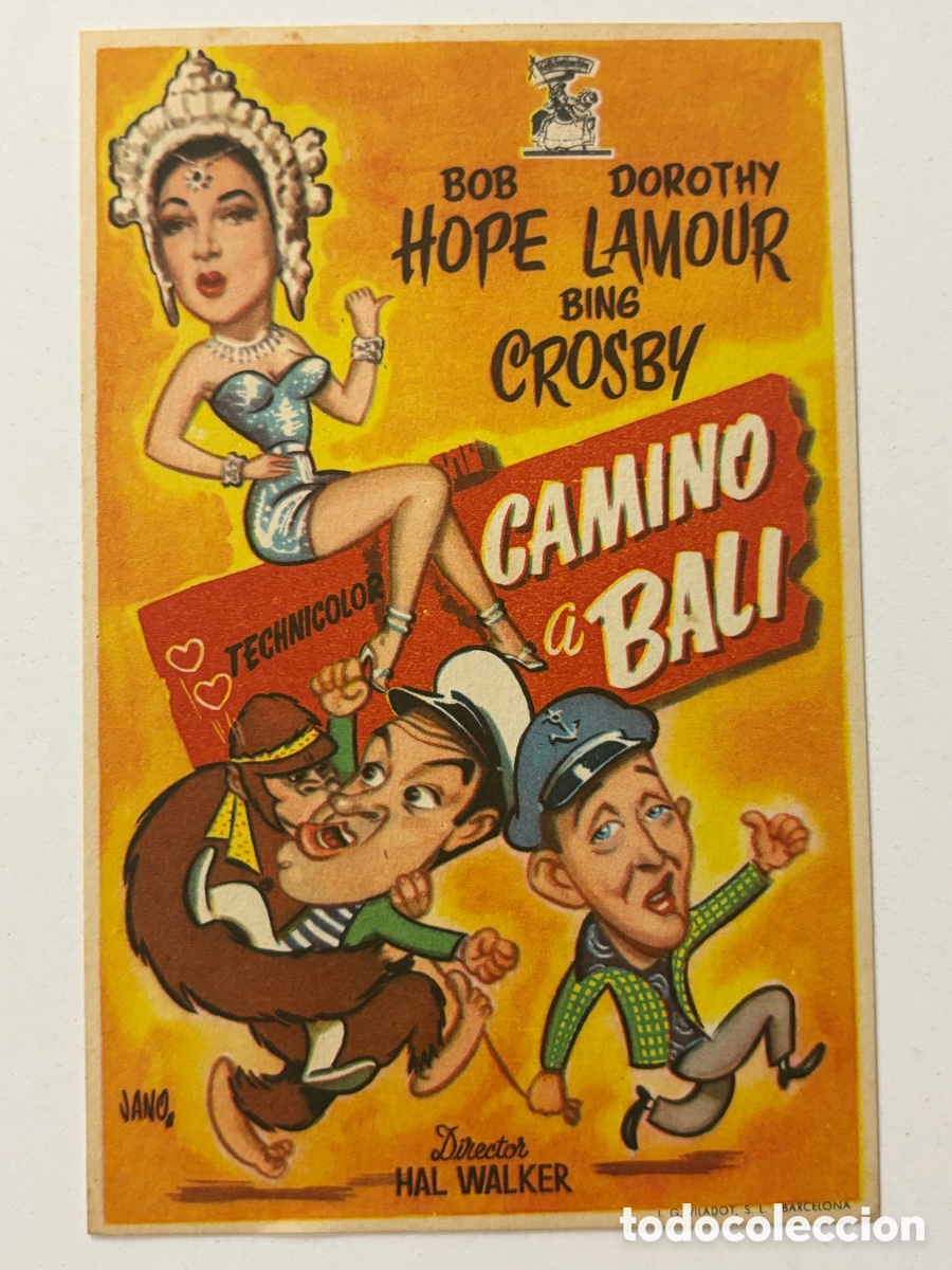 Cine: Programa camino a Bali Bob hope Bing crosby A21 - Foto 1