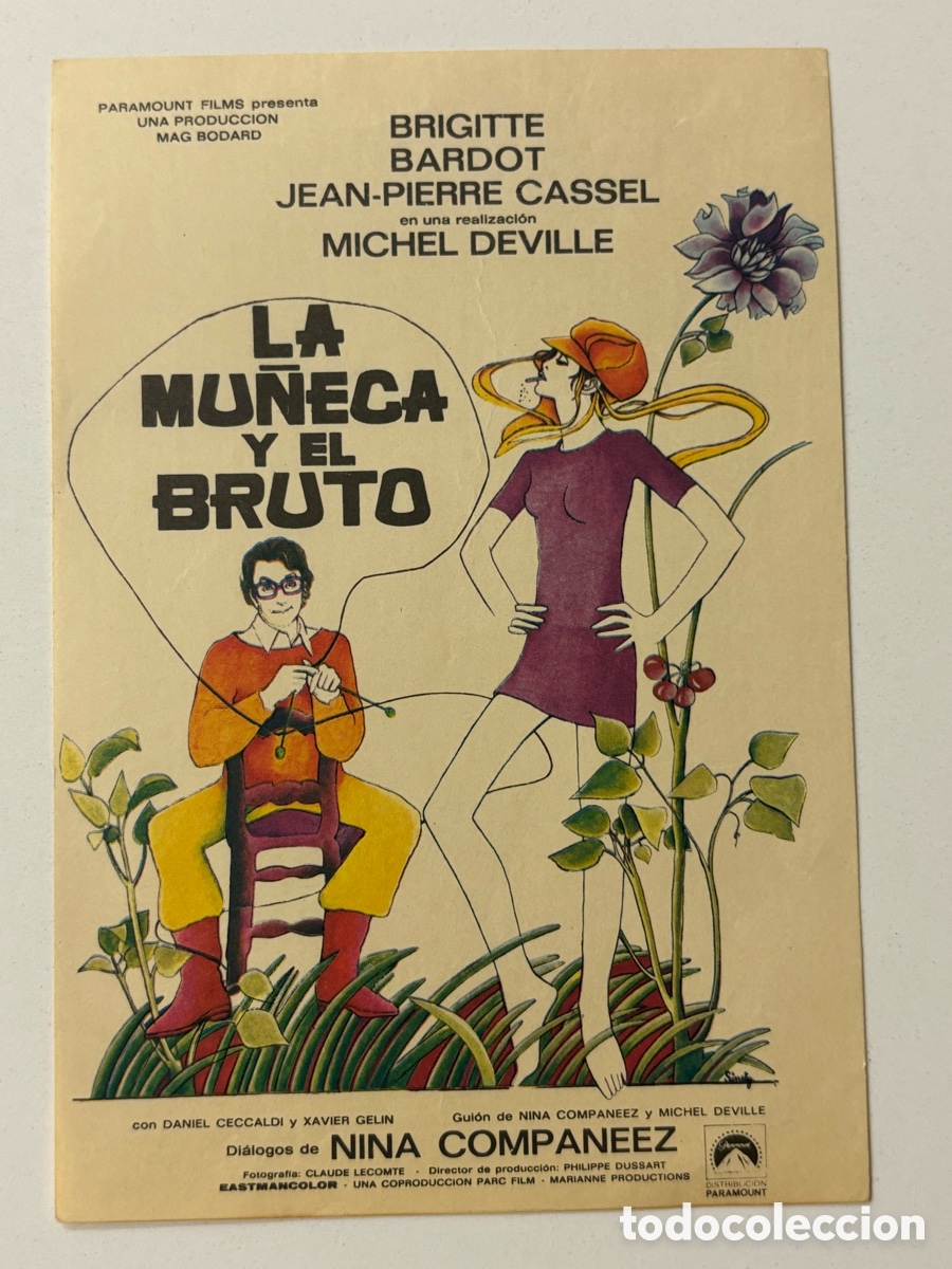 Cine: Programa la mu&ntilde;eca y el bruto Brigitte Bardot A21 - Foto 1