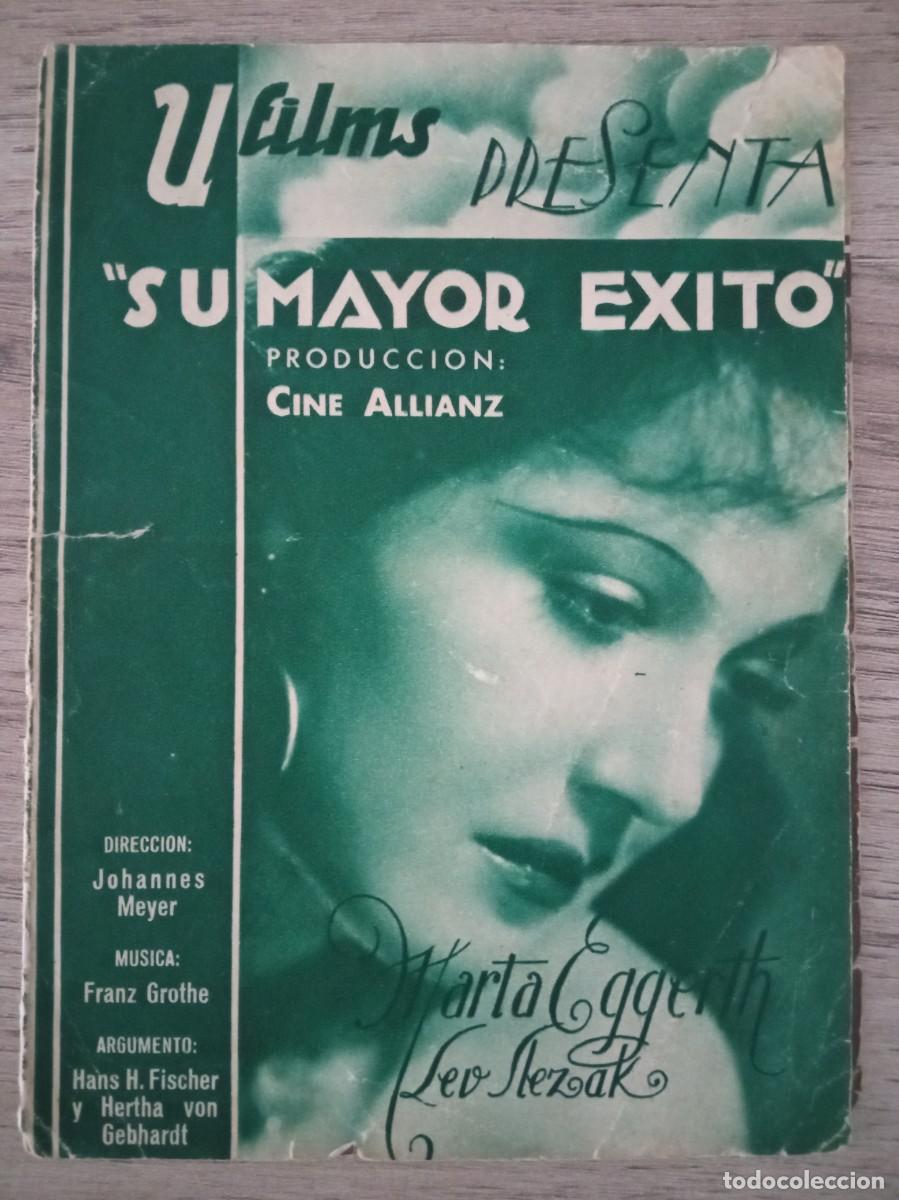 Cine: SU MAYOR &Eacute;XITO, MARTA EGGERTH, CINE CASINO DE BORGONY&Aacute; - Foto 1