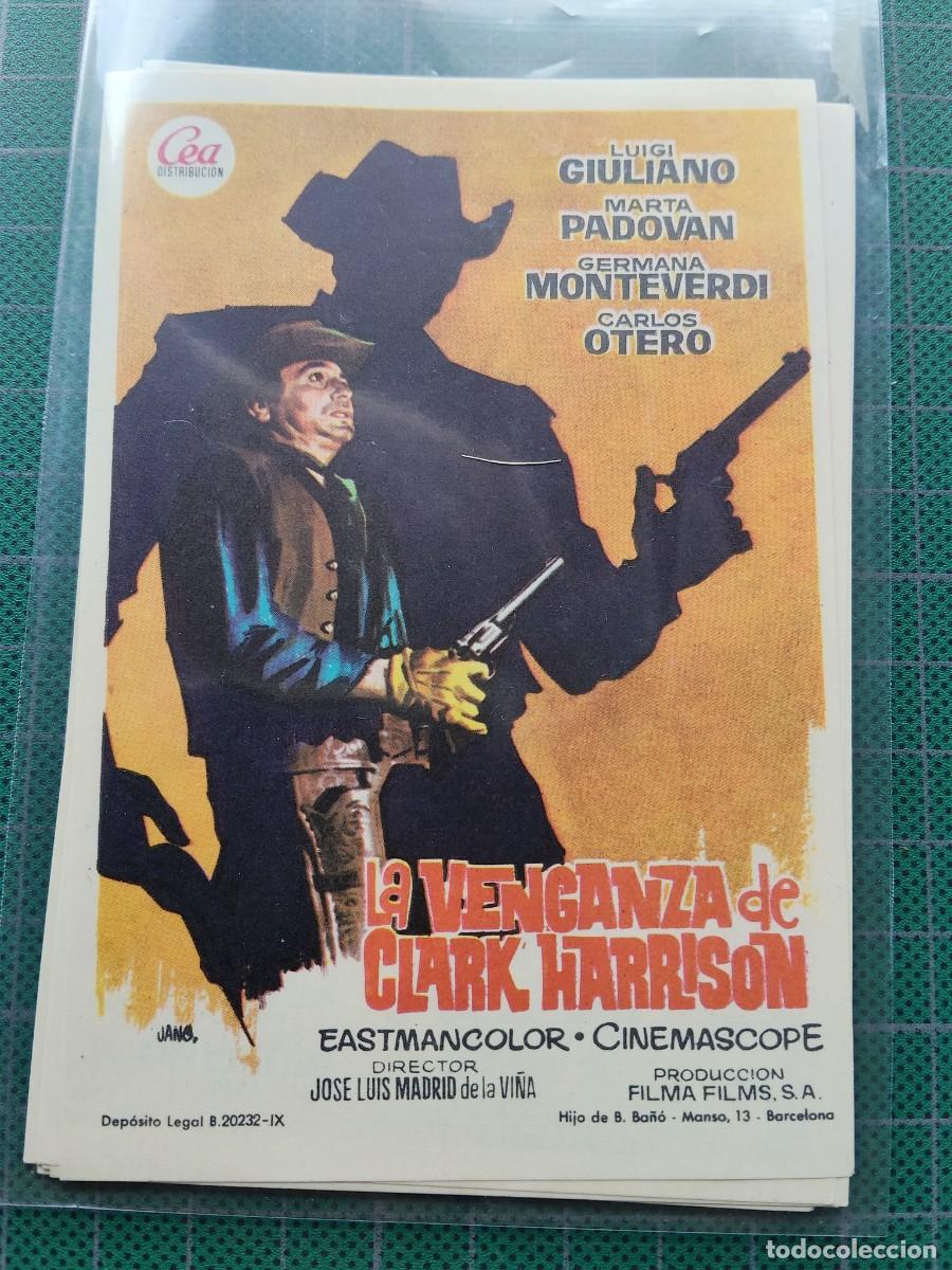 Cine: PROGRAMA DE MANO: LA VENGANZA DE CLARK HARRISON - Foto 1