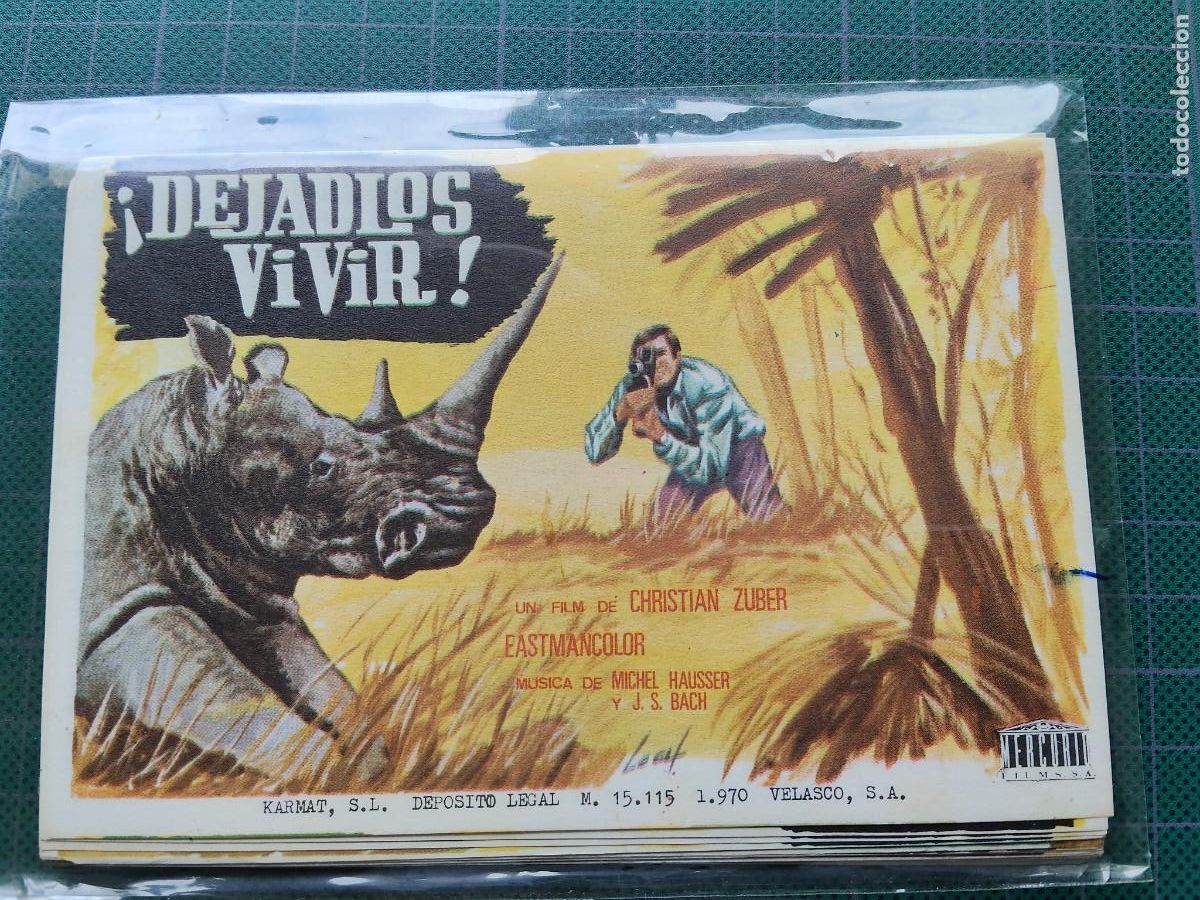 Cine: PROGRAMA DE MANO: DEJALOS VIVIR ( 1970 ) - Foto 1