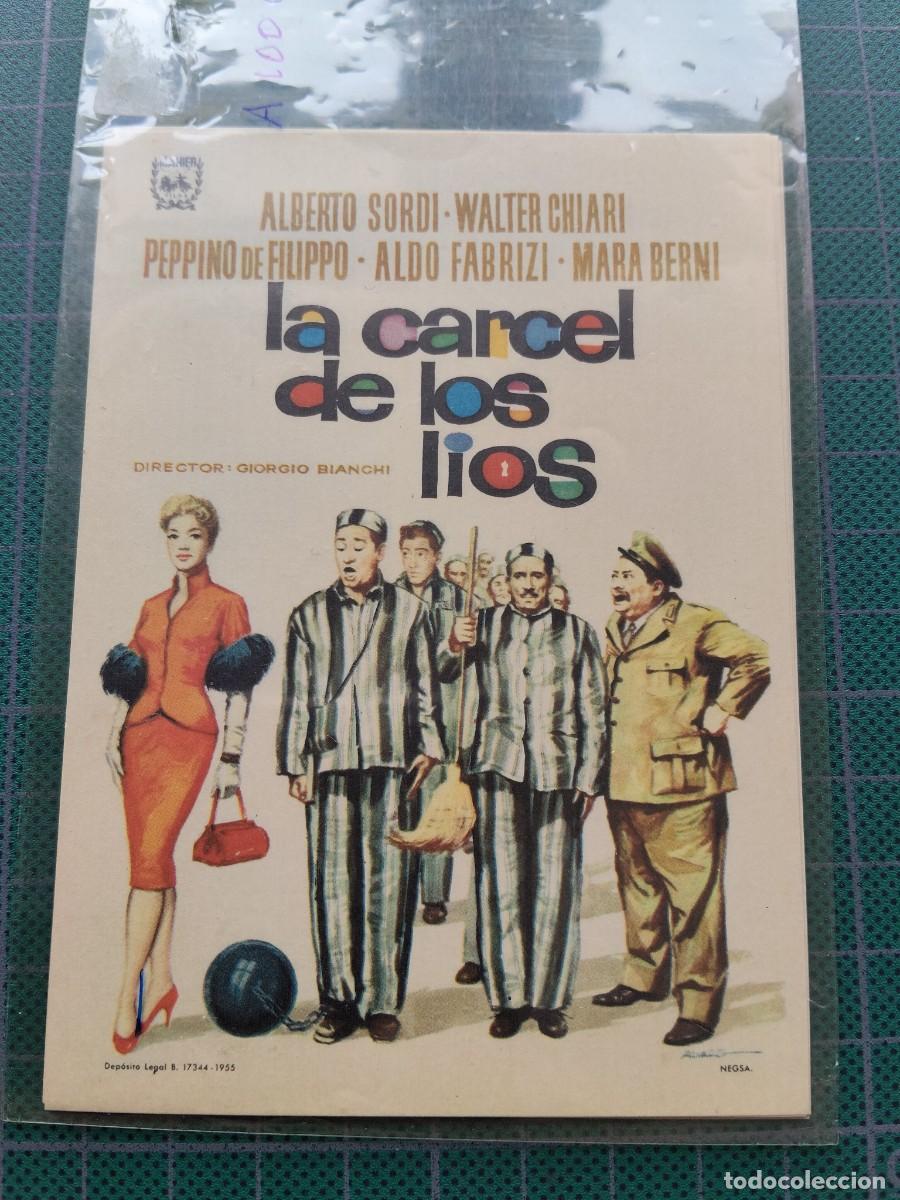 Cine: PROGRAMA DE MANO: LA CARCEL DE LOS LIOS: ALBERTO SORDI - Foto 1