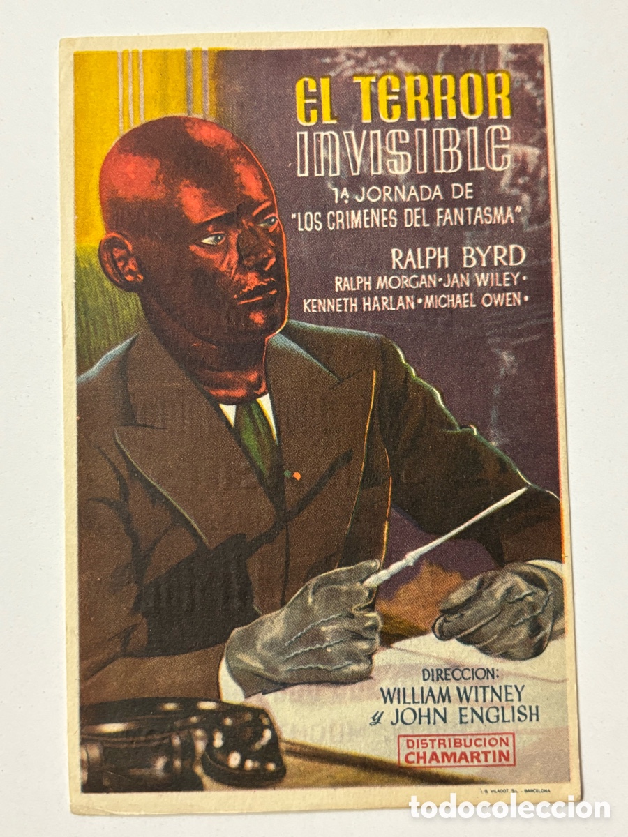Cine: Programa el terror invisible Ralph Byrd con publicidad cine espa&ntilde;ol A21 - Foto 1
