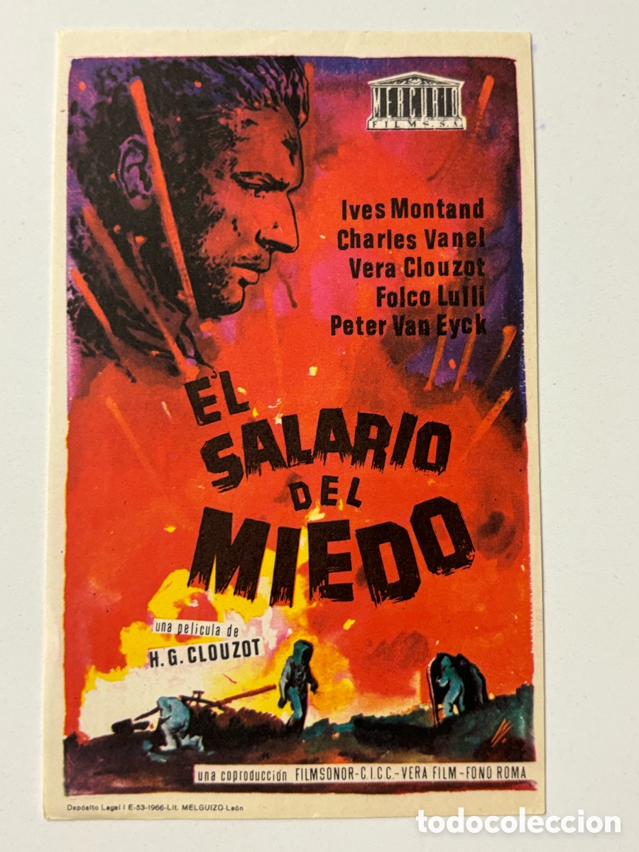 Cine: Programa el salario del miedo Yves Montand A21 - Foto 1