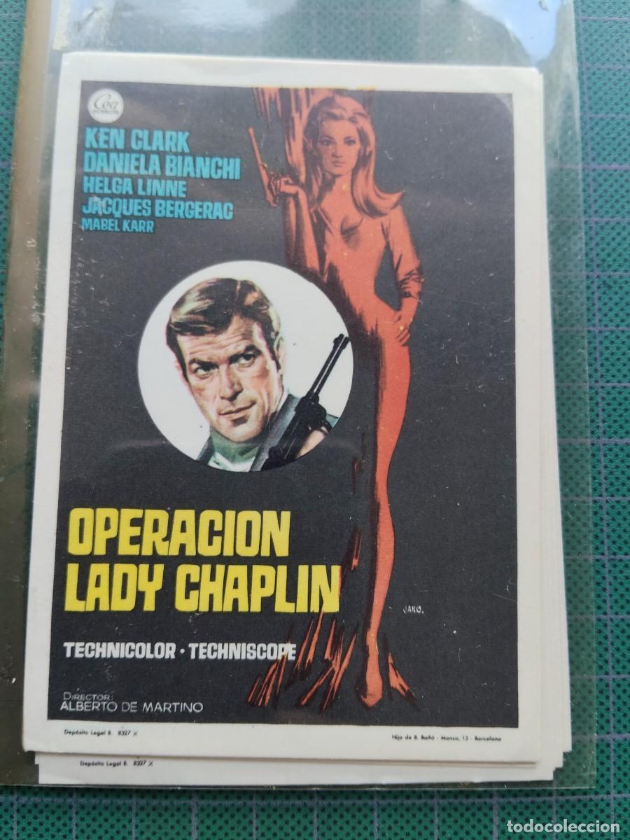 Cine: PROGRAMA DE MANO: OPERACION LADY CHAPLIN - KEN CLARCK - Foto 1