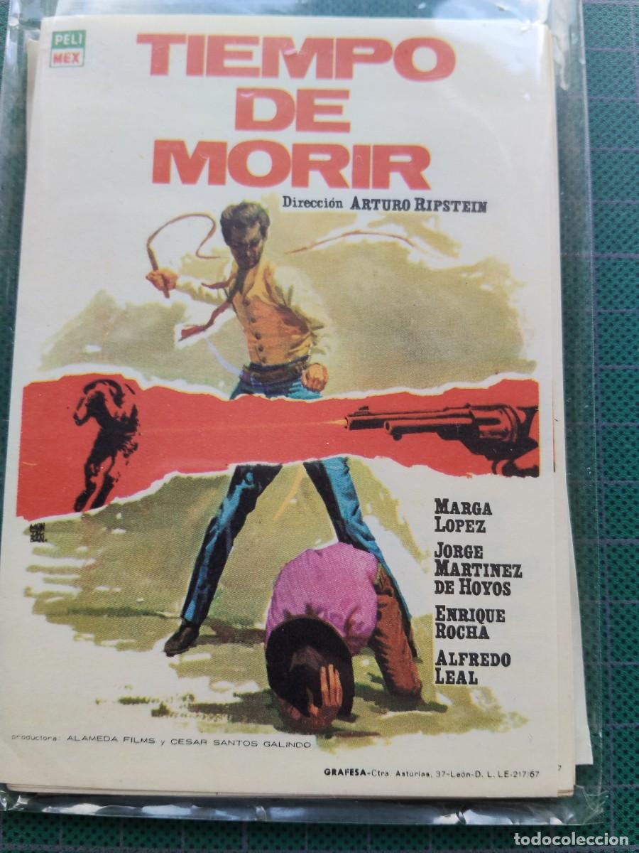 Cine: PROGRAMA DE MANO: TIEMPO DE MORIR: MARGA LOPEZ - Foto 1