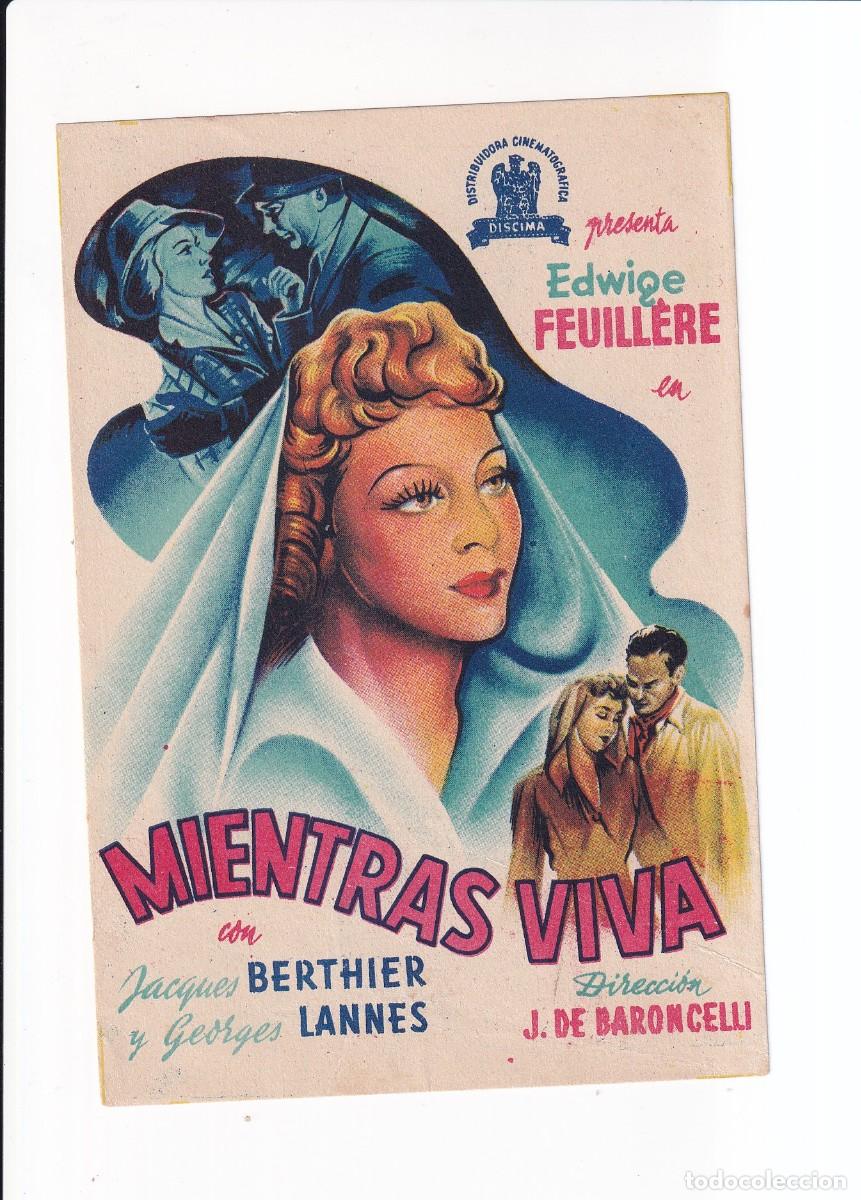 Cine: MIENTRAS VIVA : EDWIGE FEUILLERE - Foto 1