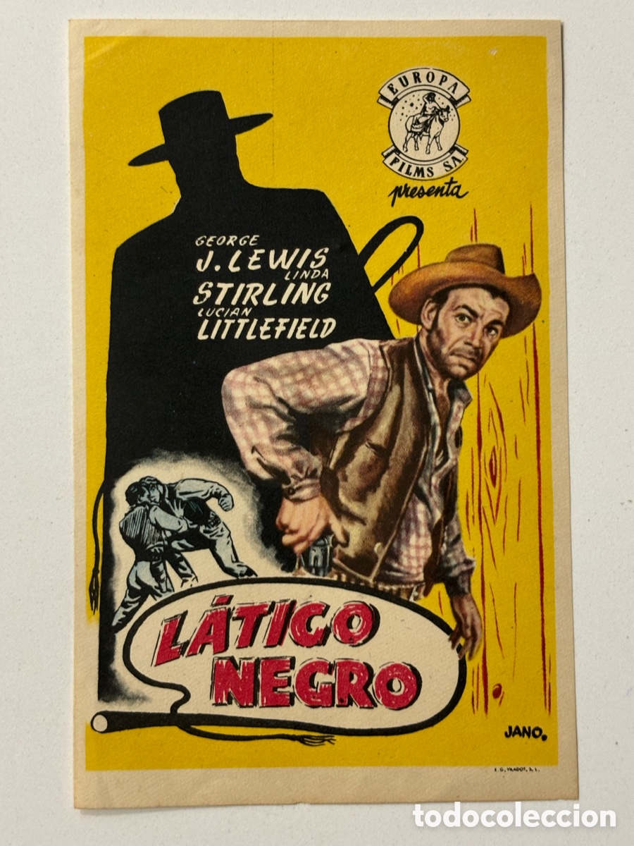 Cine: Programa l&aacute;tigo negro George j lewis A21 - Foto 1