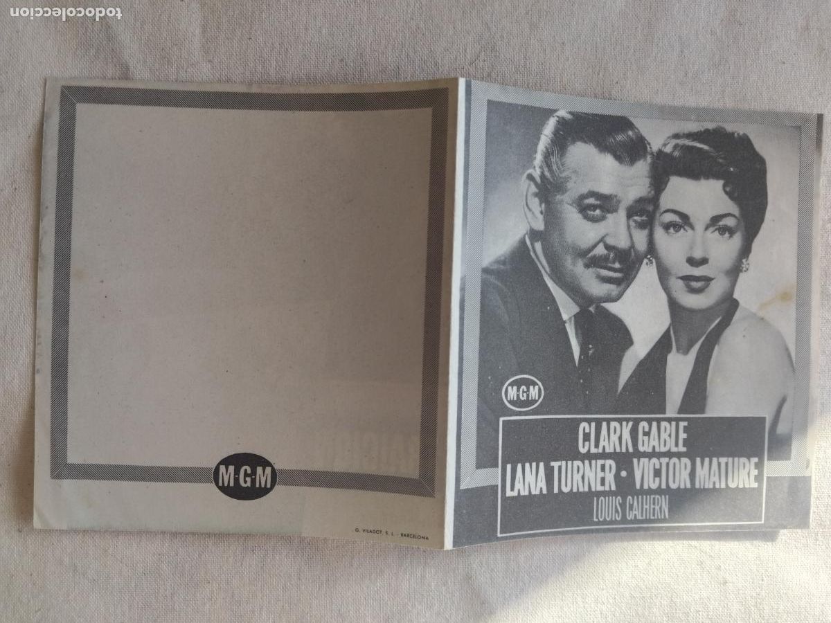 Cine: PROGRAMA DE CINE DOBLE. BRUMAS DE TRAICION. MGM. - Foto 1