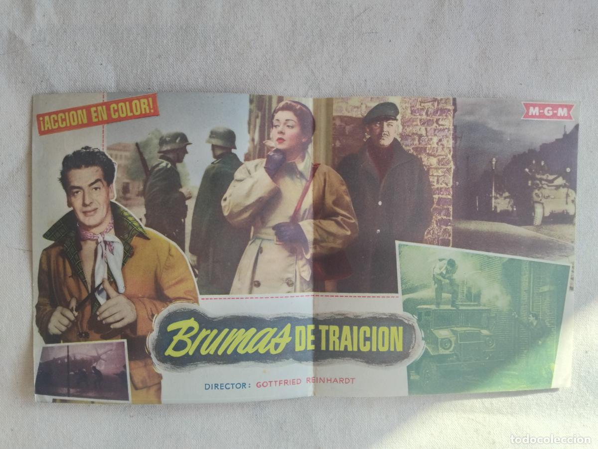 Cine: PROGRAMA DE CINE DOBLE. BRUMAS DE TRAICION. MGM. - Foto 2