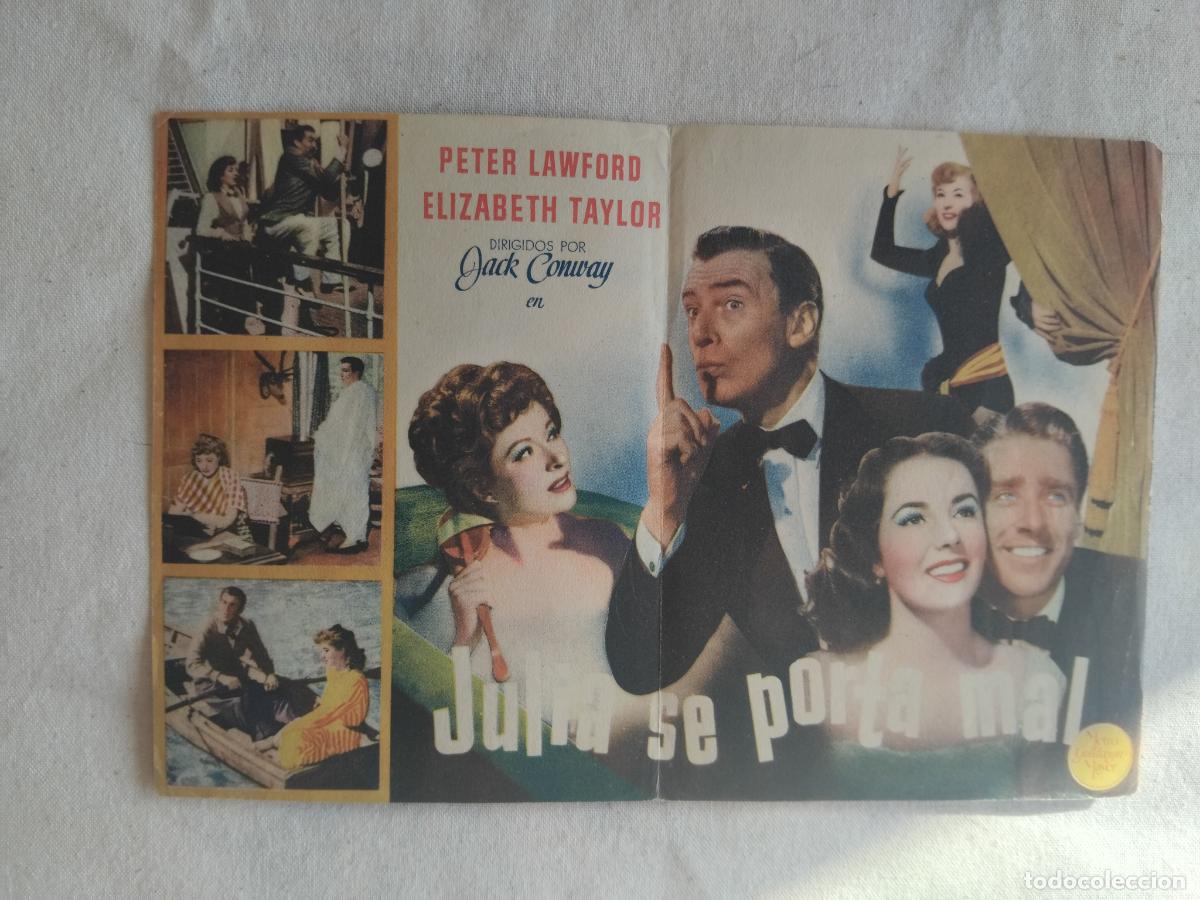 Cine: PROGRAMA DE CINE DOBLE.JULIA SE PORTA MAL . MGM. - Foto 2