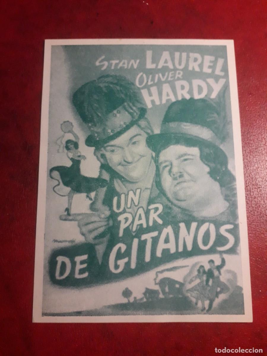 Cine: programa de cine folleto de mano un par de gitanos - Foto 1
