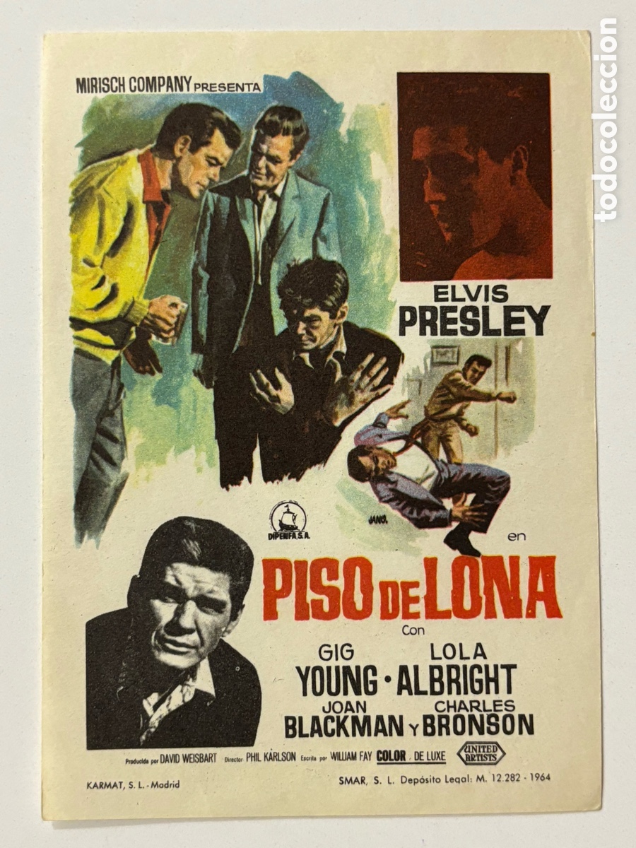 Cine: Programa piso de lona Elvis Presley A21 - Foto 1