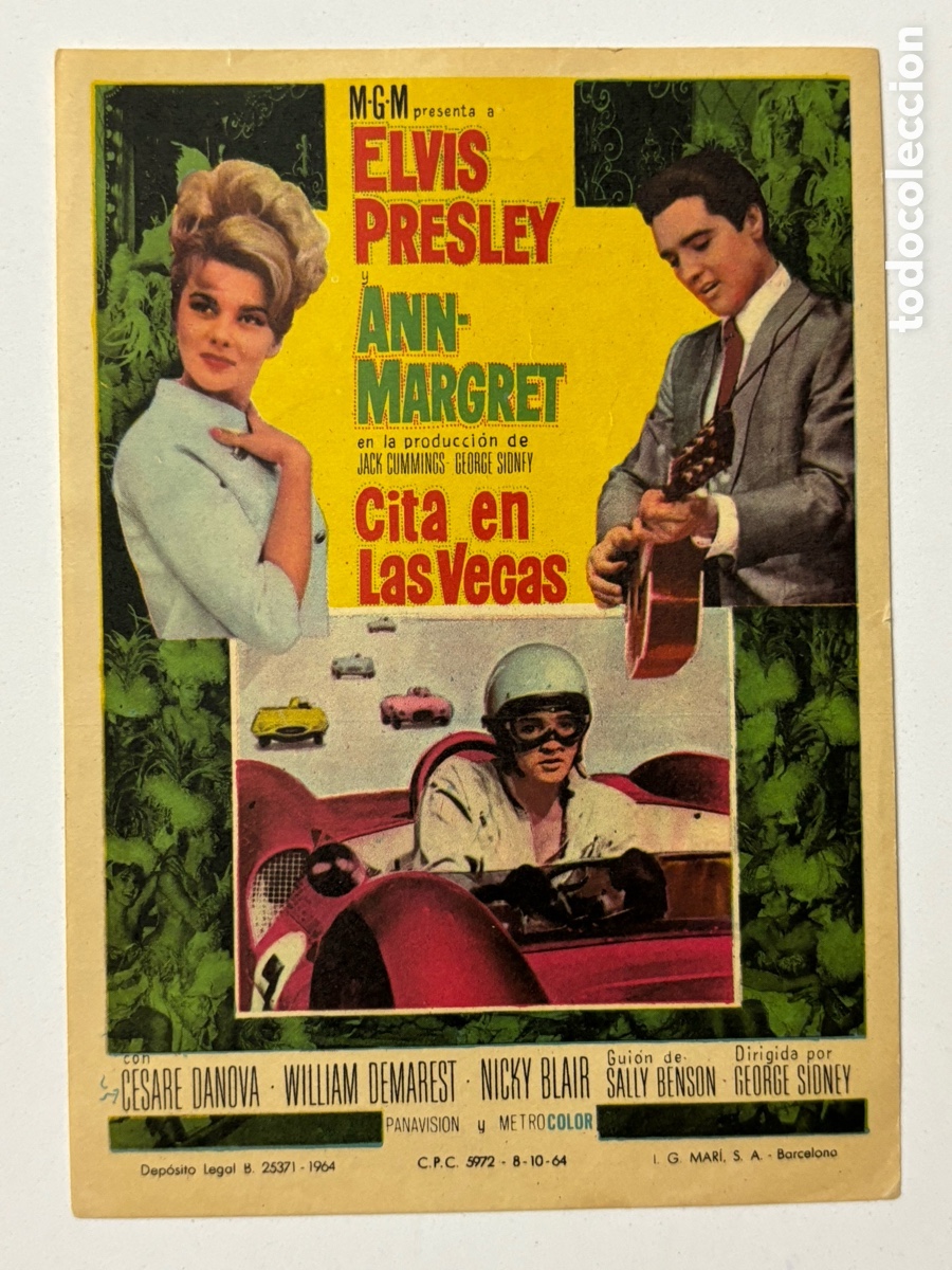 Cine: Programa MGM cita en las Vegas Elvis Presley A21 - Foto 1