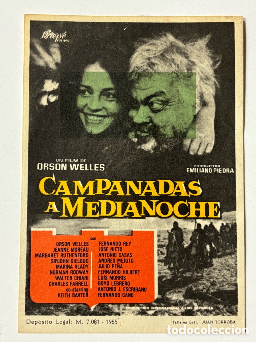 Cine: Programa campanadas a medianoche orson welles A21 - Foto 1