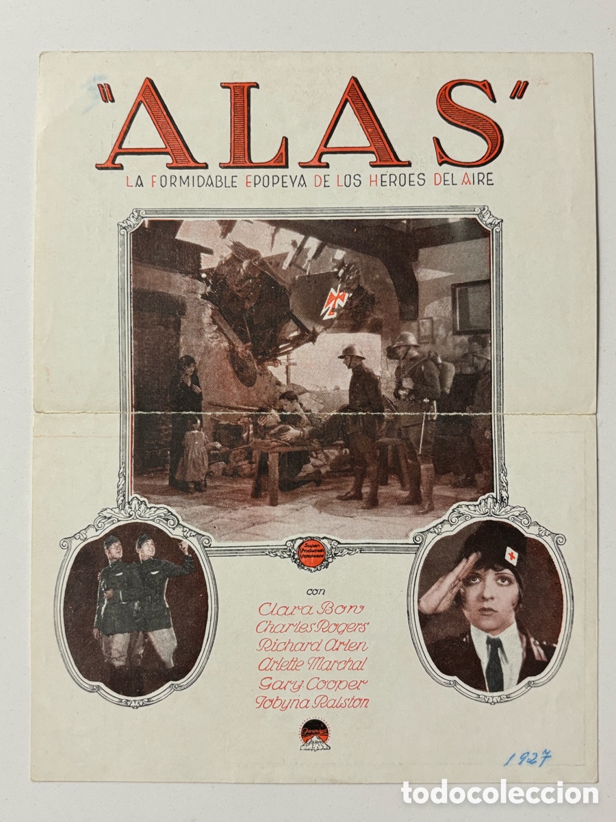 Cine: Programa uruguayo Alas claraBow Gary Cooper A21 - Foto 2