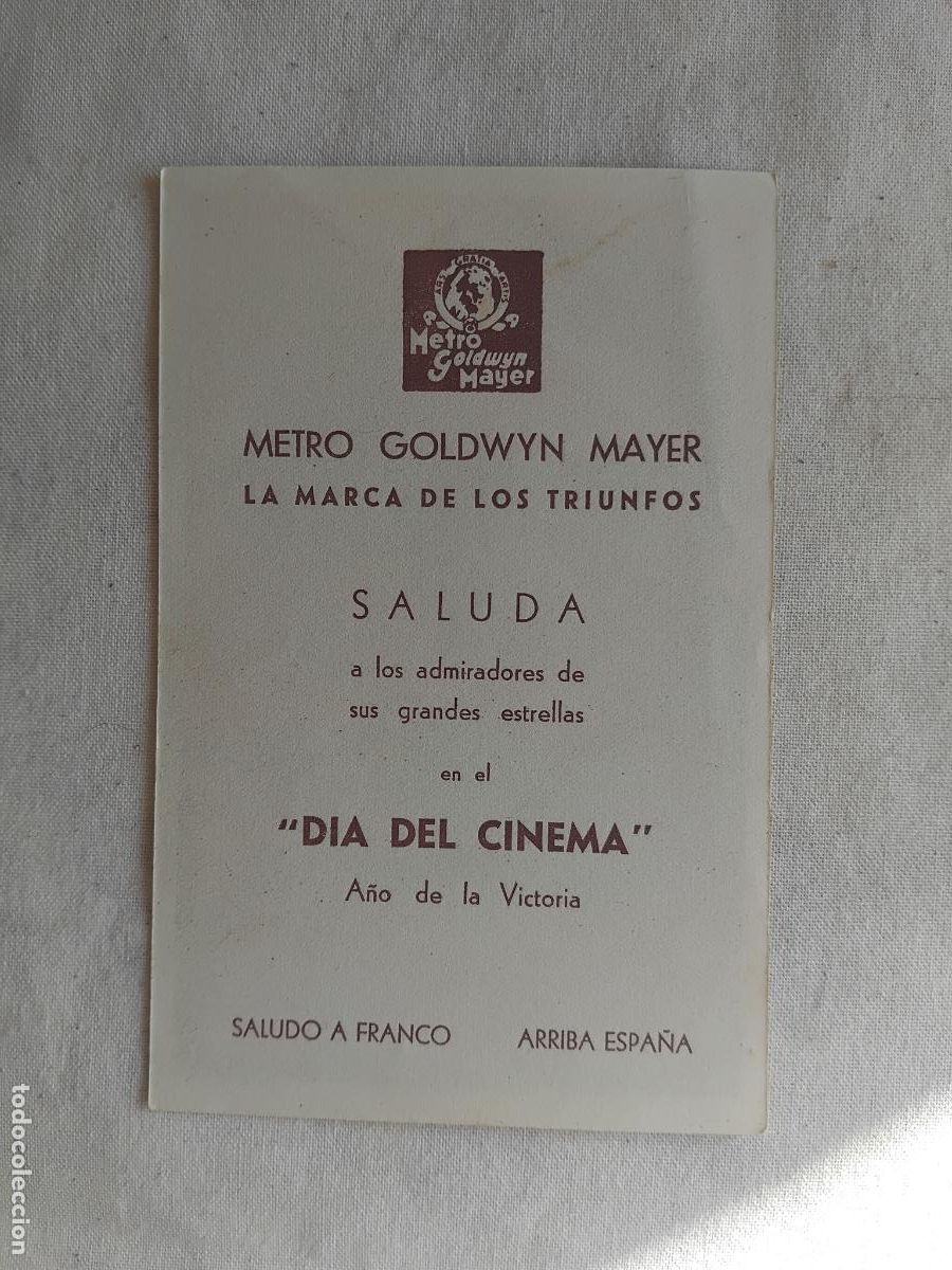 Cine: PROGRAMA DE CINE CARTULINA ROBERT TAYLOR. MGM . - Foto 2