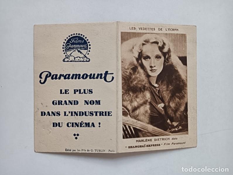 Cine: PTCC2 34 EL EXPRESO DE SHANGHAI PROGRAMA DOBLE CON CALENDARIO FRANCES MARLENE DIETRICH - Foto 2