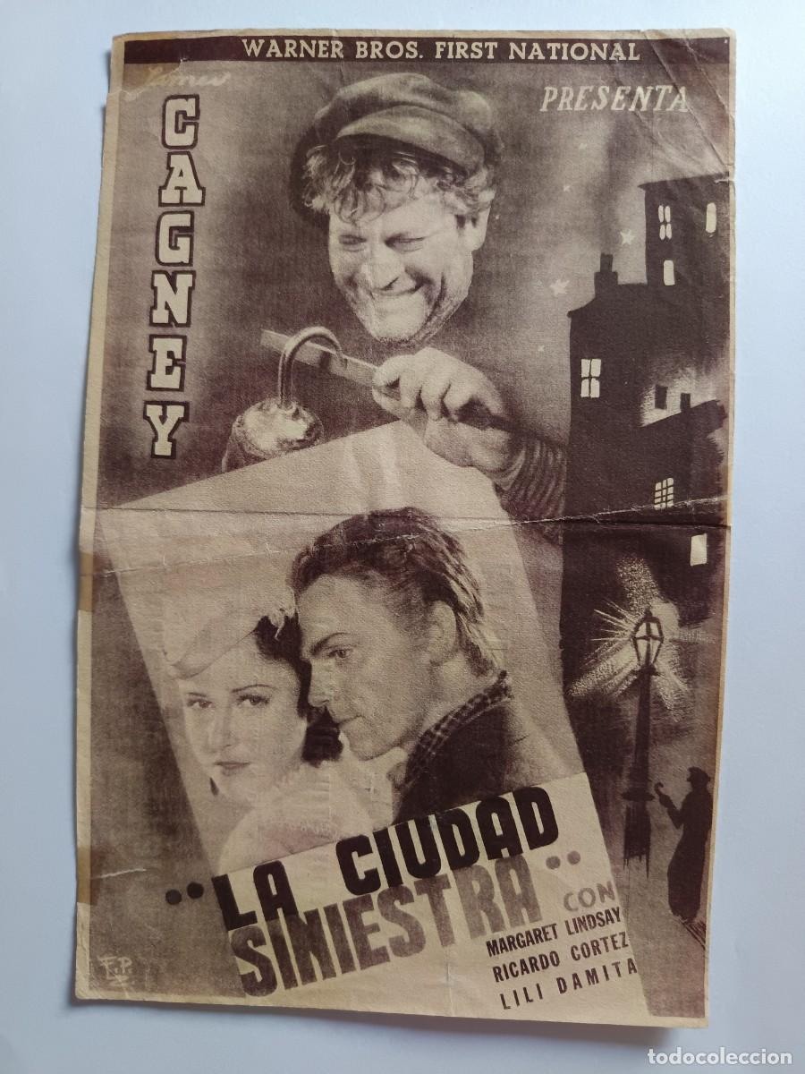Cine: PROGRAMA DE CINE LA CIUDAD SINIESTRA JAMES CAGNEY - Foto 1