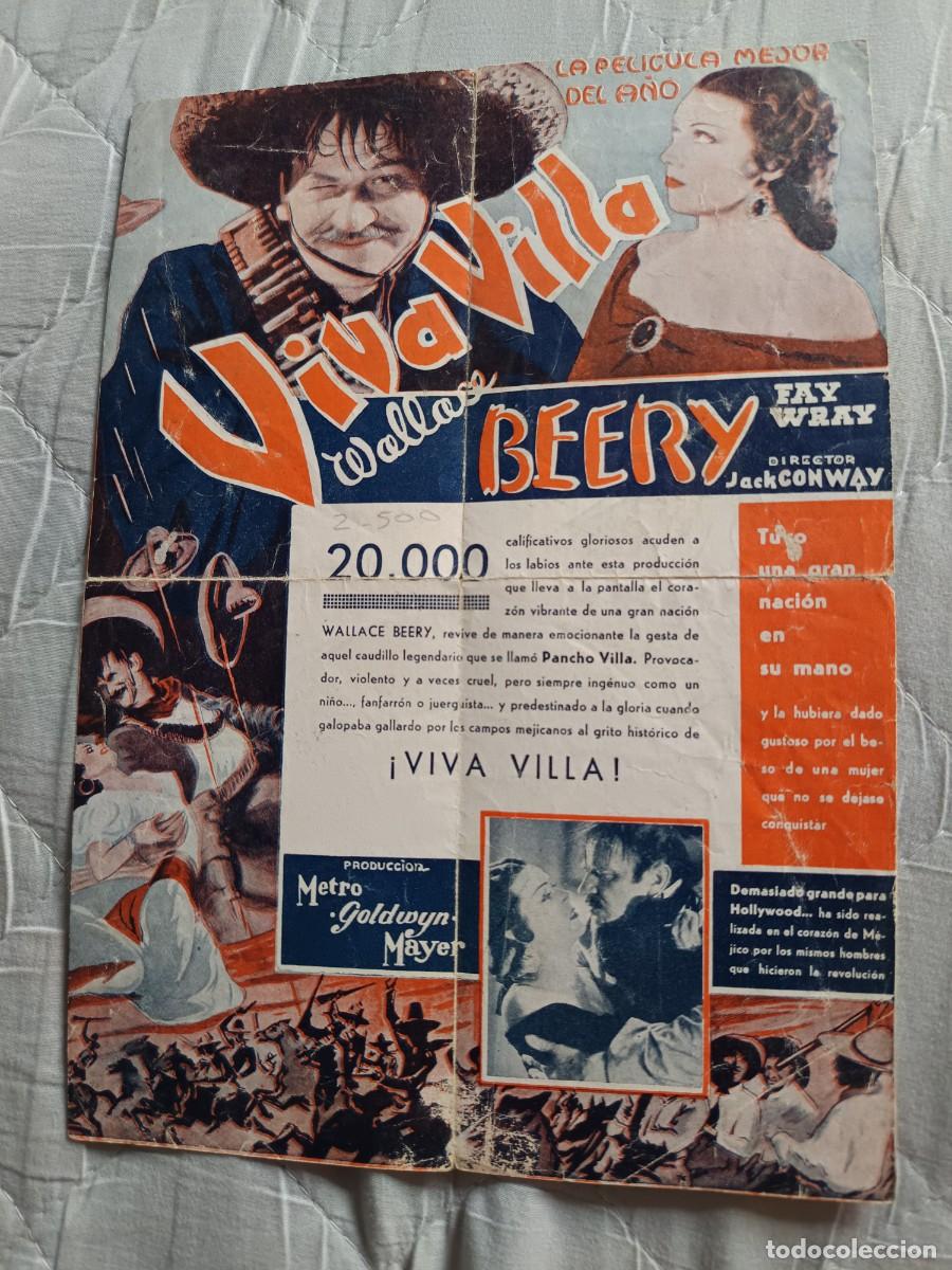 Cine: PROGRAMA DE CINE VIVA VILLA WALLACE BEERY - Foto 3