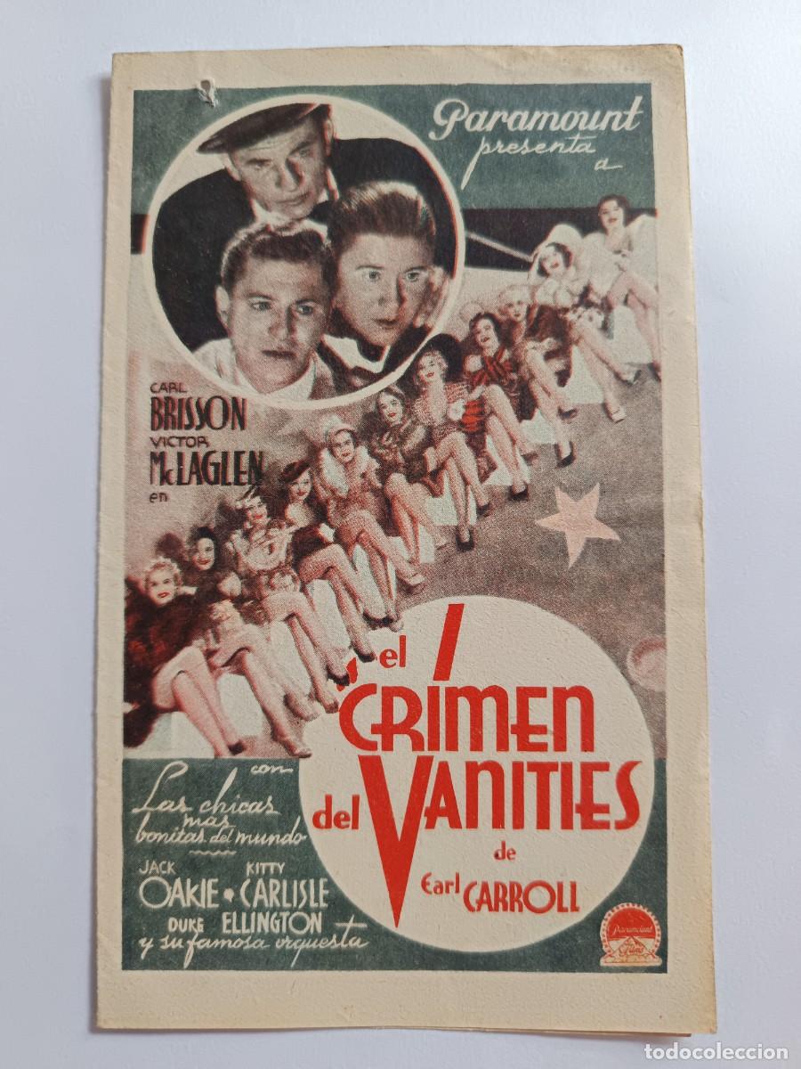 Cine: PROGRAMA DE CINE EL CRIMEN DEL VANITIES VICTOR MCLAGLEN - Foto 1