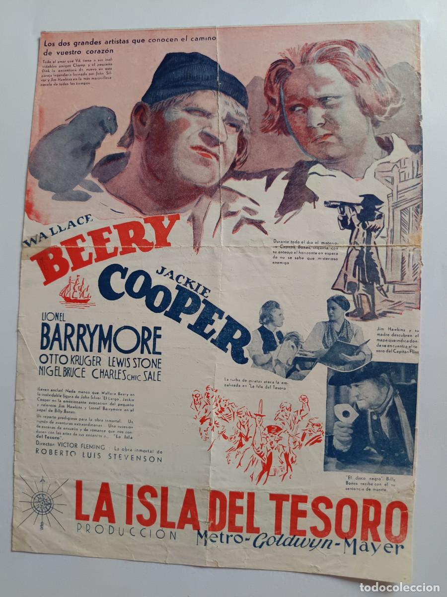 Cine: PROGRAMA DE CINE LA ISLA DEL TESORO WALLACE BEERY - Foto 1