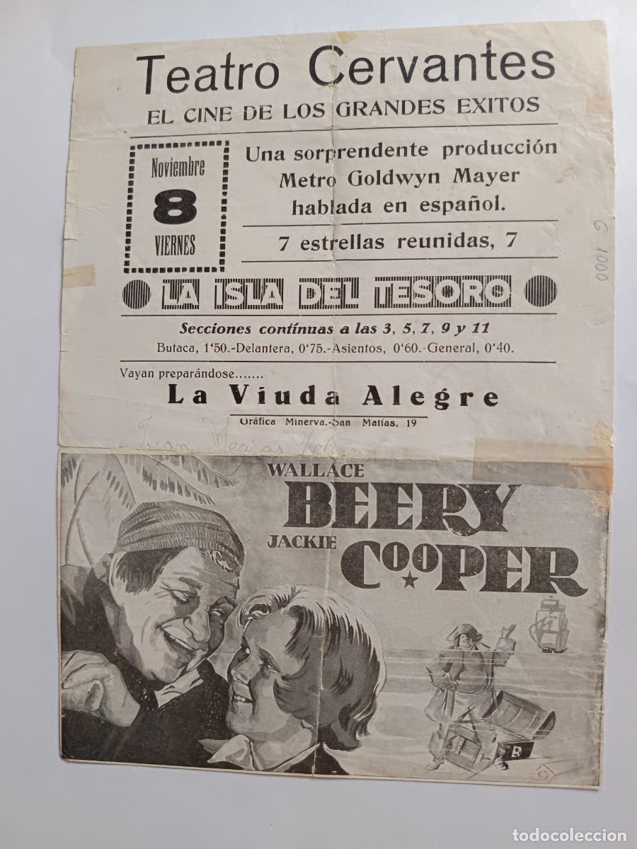 Cine: PROGRAMA DE CINE LA ISLA DEL TESORO WALLACE BEERY - Foto 2