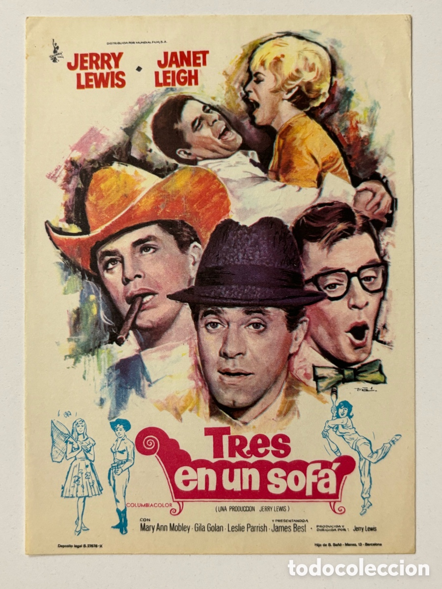 Cine: Programa tres en un sof&aacute; Jerry lewis A21 - Foto 1