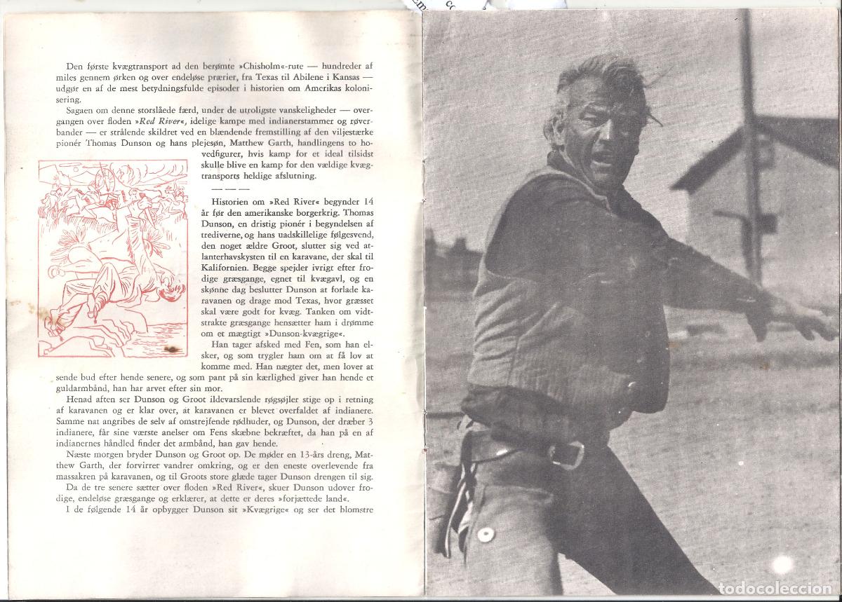 Cine: PTCC 818 RIO ROJO PROGRAMA LIBRITO DANES JOHN WAYNE MONTGOMERY CLIFT - Foto 2