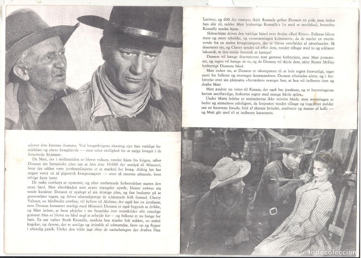 Cine: PTCC 818 RIO ROJO PROGRAMA LIBRITO DANES JOHN WAYNE MONTGOMERY CLIFT - Foto 4