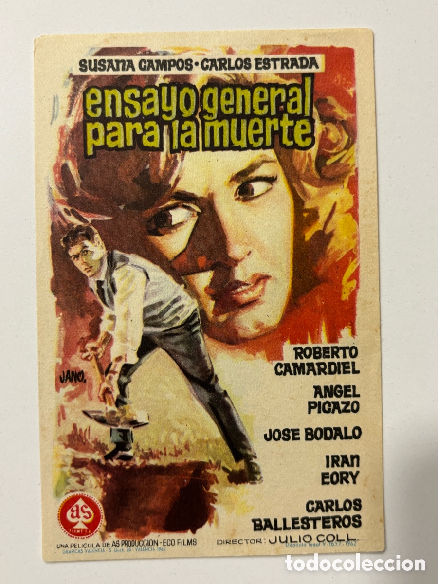 Cine: Programa ensayo general para la muerte susana Campos A13 - Foto 1