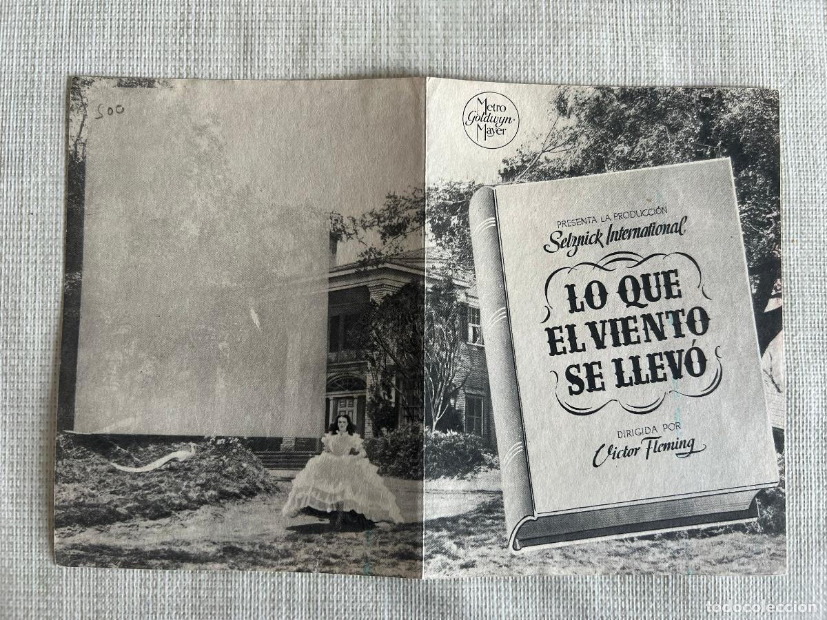 Cine: LO QUE EL VIENTO SE LLEV&Oacute;. Programa doble. Clark Gable. Vivien Leigh - Foto 1