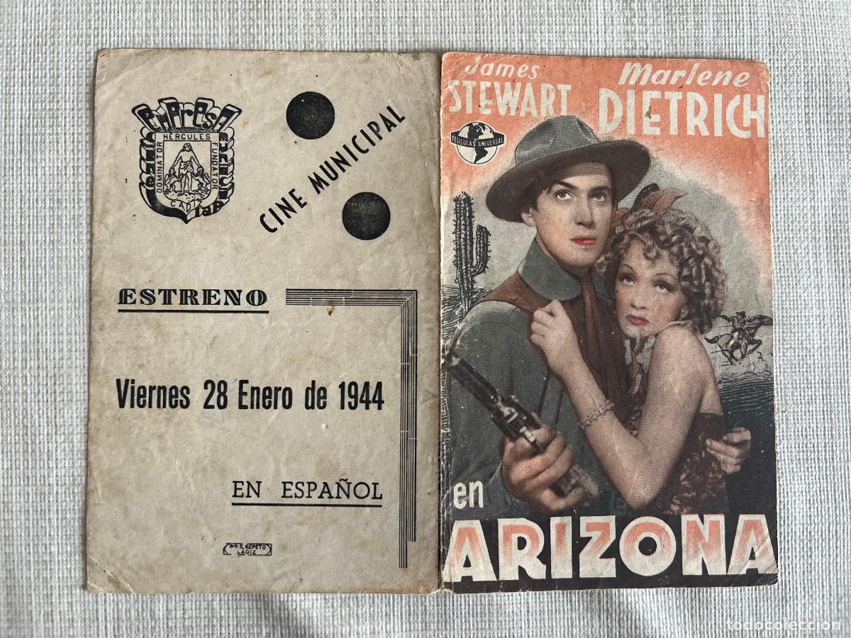 Cine: ARIZONA. Programa doble. James Stewart. Marlene Dietrich - Foto 1