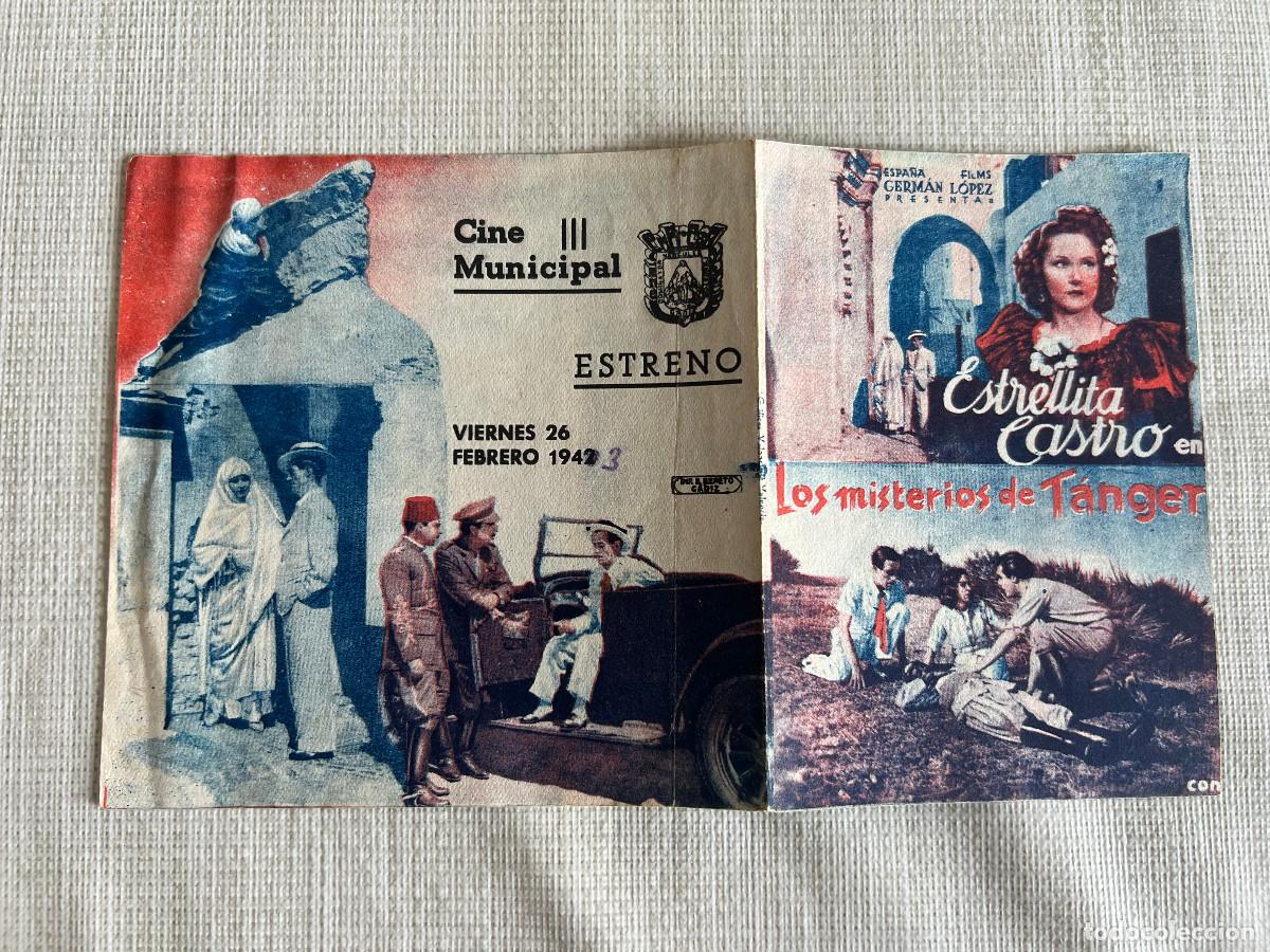 Cine: LOS MISTERIOS DE T&Aacute;NGER. Programa de mano. Estrellita Castro - Foto 2