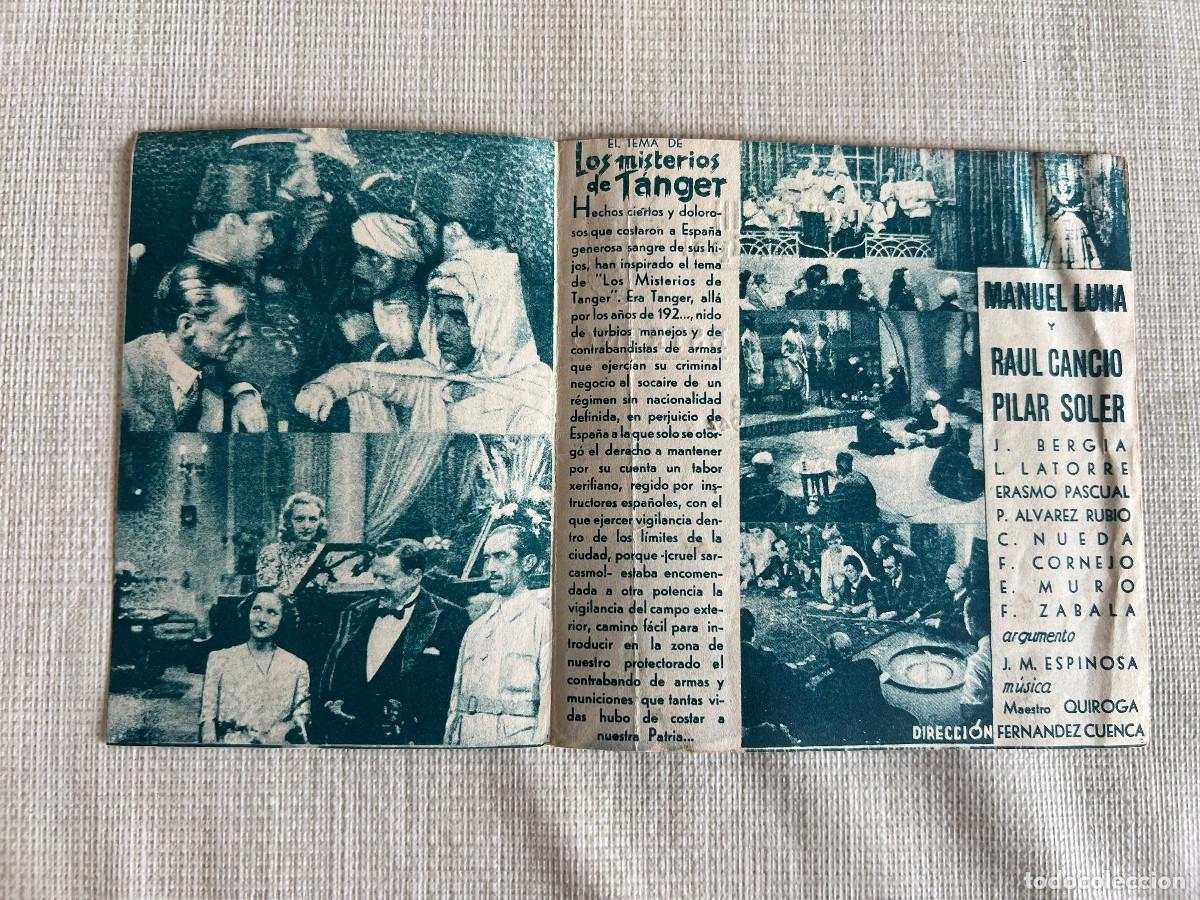 Cine: LOS MISTERIOS DE T&Aacute;NGER. Programa de mano. Estrellita Castro - Foto 3