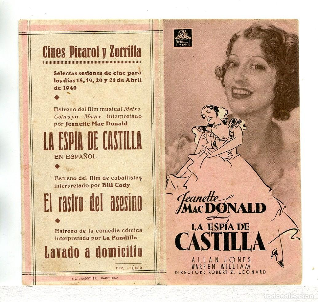Cine: LA ESP&Iacute;A DE CASTILLA, con Jeanette MacDonald. - Foto 1