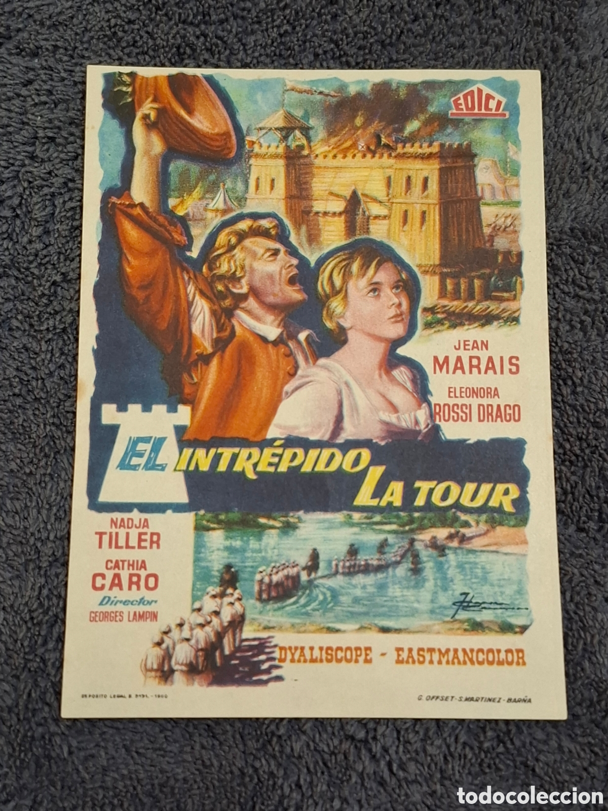 Cine: P4. El Intr&eacute;pido La Tour - Trasera Sin Imprimir. - Foto 1