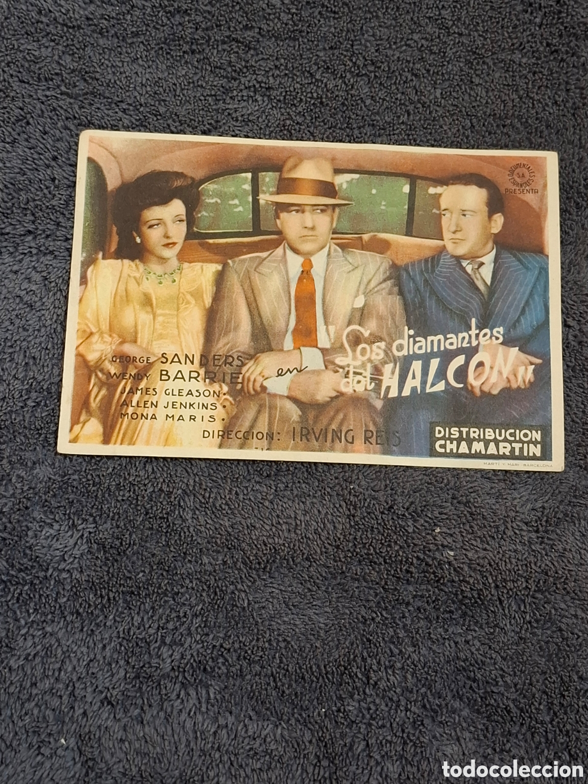 Cine: P4. Los Diamantes Del Halcon - Trasera Sin Imprimir. - Foto 1