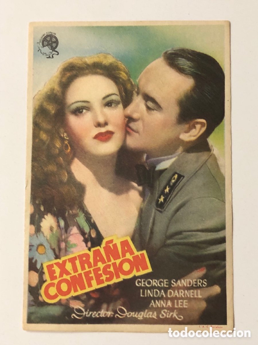 Cine: Programa extra&ntilde;a confesion Linda Darnell A21 - Foto 1